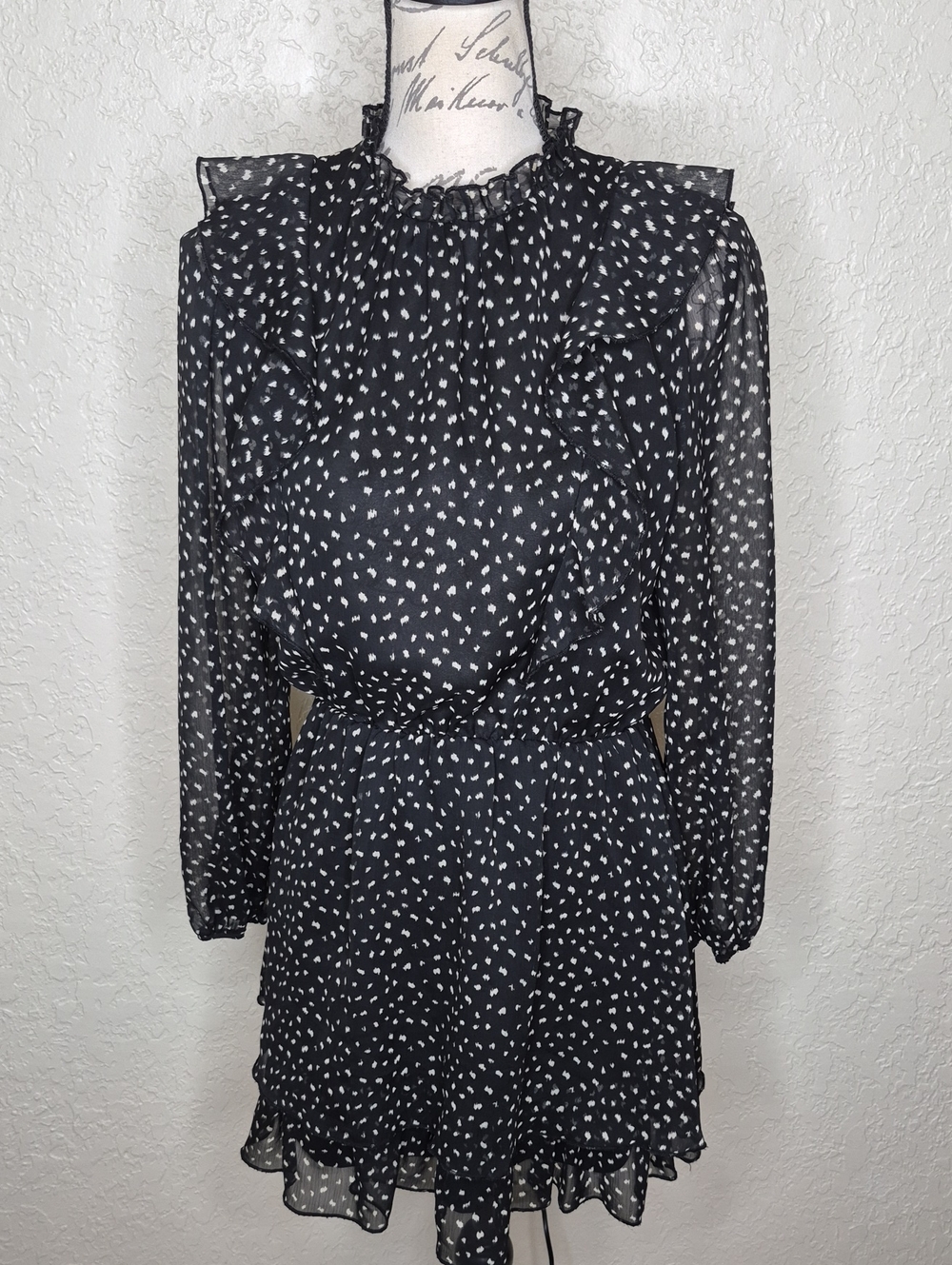 Zara Ruffle Detail Dress‎ Size S